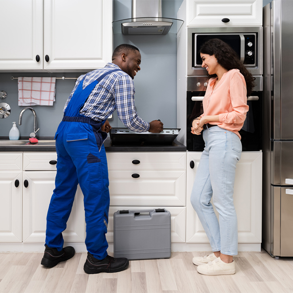 can you provide an estimate for cooktop repair before beginning any work in Scipio